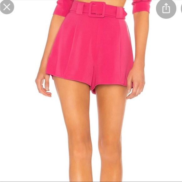 Lovers + Friends City Short in Magenta Pink Barbiecore - Picture 3 of 8